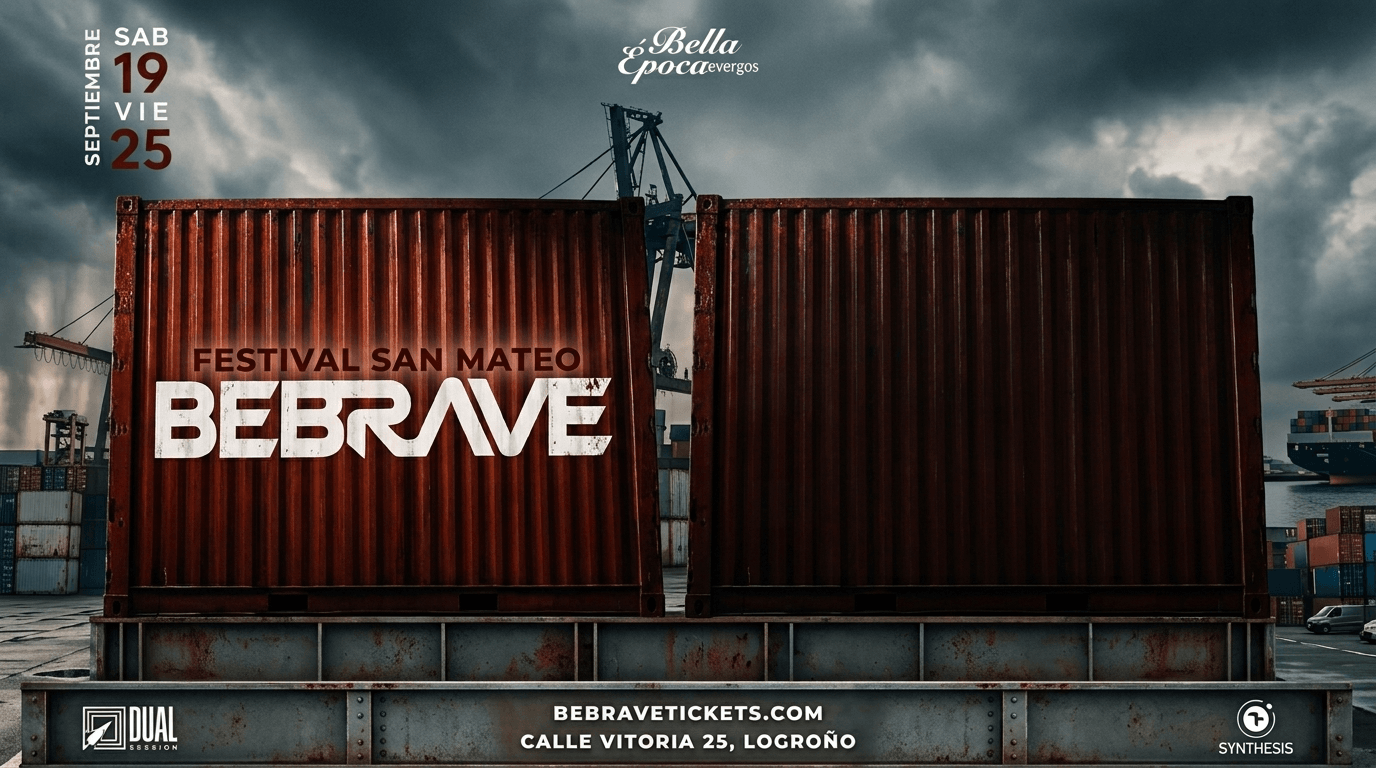 Bebrave festival.Calle vitoria 25, logroño dias 19 y 25 de septiembre desde las 16:00