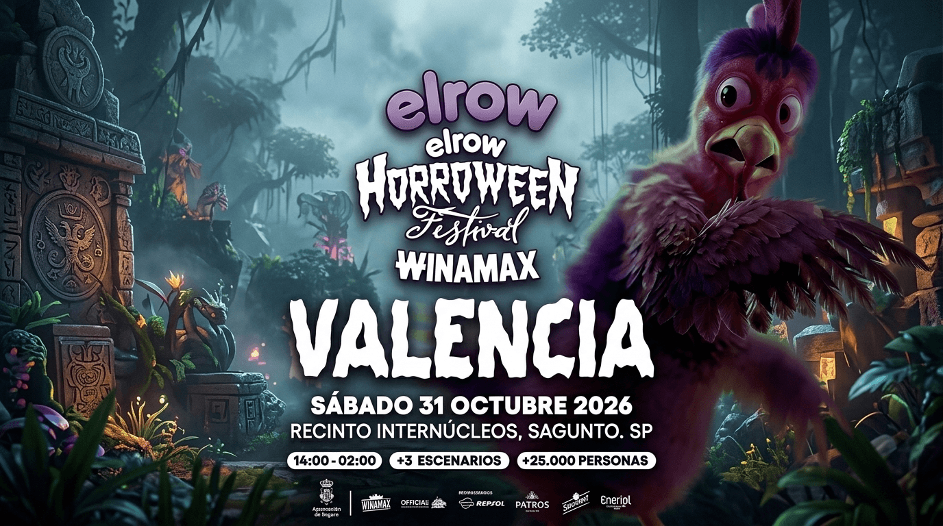 El row Horroween. Festival Winamax en Valenciael säbado 31 de octubre, en el Recinto Internúcleos, Sagunto. Desde las 14:00 a las 02:00. 3 escenarios. 