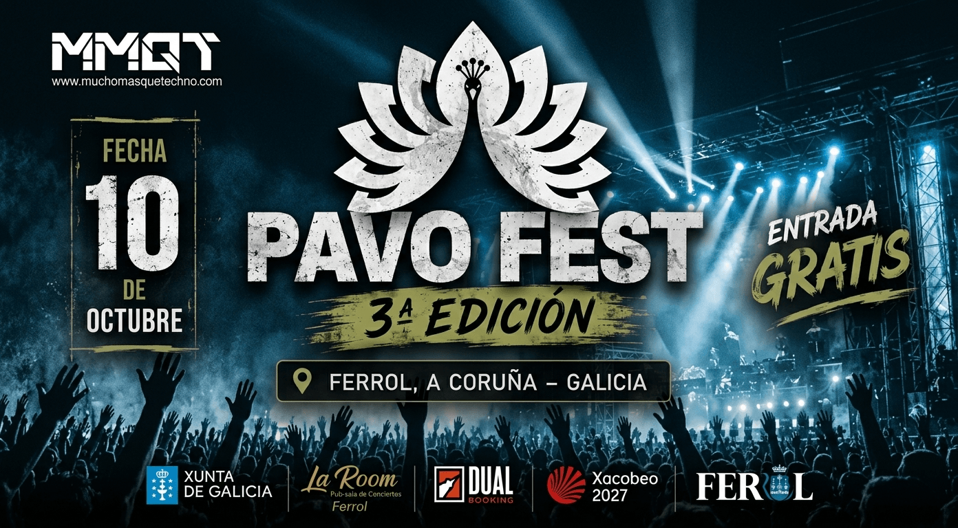 Pavo Fest 3ª edición. El 10 de Octubre en Ferrol. Entrada gratis